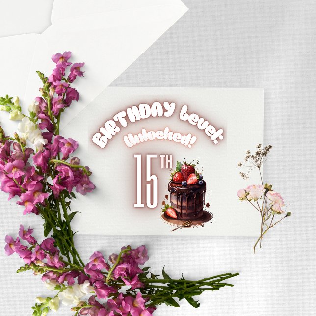 Birthday level unlocked kids birthday card (Creator Uploaded)