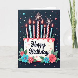 Birthday Lights Sparkle Card