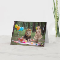 Birthday Lion Backdrop background Custom Photo