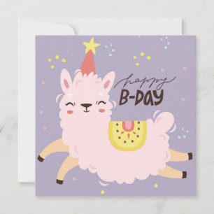 Birthday Llama Holiday Card