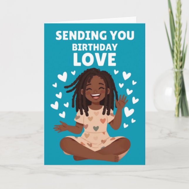 Birthday Love Birthday Card (Front)
