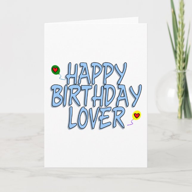 Birthday Lover Card (Front)