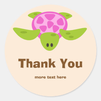 Birthday Luau Thank You Stickers