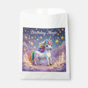 Birthday Magic poster Whimsical unicorn kids party Favour Bags