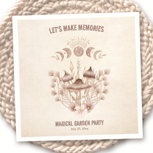 Birthday Magical Moon Phase Celestial Party Napkin