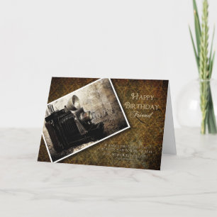 BIRTHDAY - MAKING MEMORIES - ANTIQUE CAMERA CARD