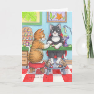 Birthday Manicure Bud & Tony Notecard