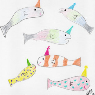 Birthday - Many Birthday Fishes to You Card