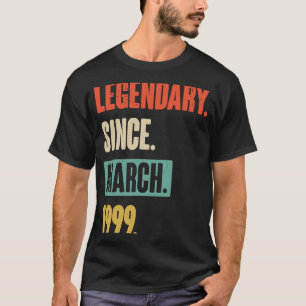 Birthday March 24th Decoration 24 Years Old Vintag T-Shirt