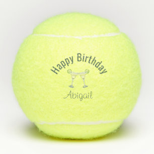  Birthday Margarita Toast Custom  Tennis Balls
