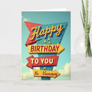 Birthday Marquee Sign Card