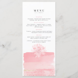Birthday Menu Celebration menu Bridal party