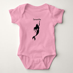 Birthday Mermaid Party Baby Bodysuit