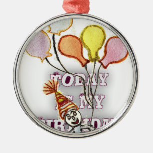 Birthday Metal Tree Decoration