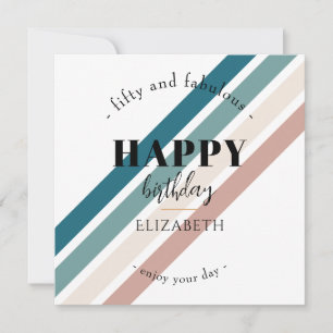 Birthday Minimalist design in pastel colours