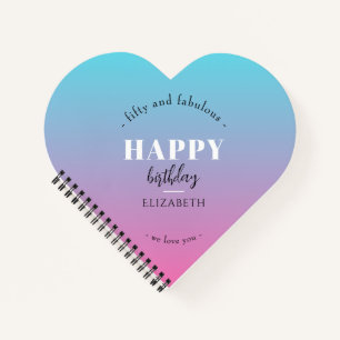 Birthday Minimalist design in pastel colours Notebook