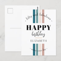 Birthday Minimalist design in pastel colours