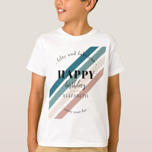Birthday Minimalist design in pastel colours T-Shirt