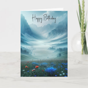 Birthday Misty Mountain Valley Card