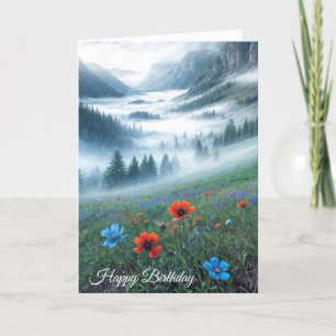 Birthday Misty Mountain Valley Card