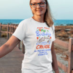 Birthday Monogram Cruising Cruise Embarkation  T-Shirt<br><div class="desc">This design may be personalised in the area provided by changing the photo and/or text. Or it can be customised by clicking Personalise this Template and then choosing the click to customise further option and delete or change the colour of the background, add text, change the text colour or style,...</div>