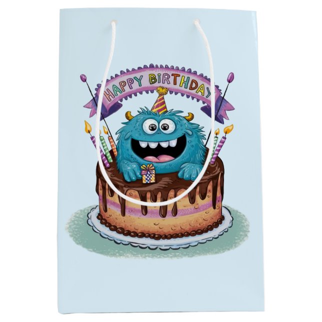 Birthday Monster Gift Bag (Front)