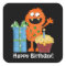 Birthday Monster party fun sticker