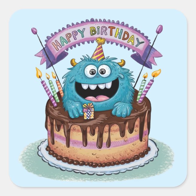 Birthday Monster Sticker Set (Front)