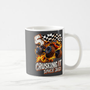 Birthday Monster Truck Boys 5 Crushing It Since 20 Coffee Mug