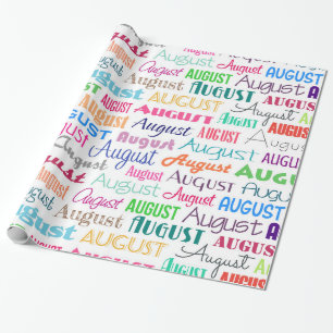 Birthday month August Wrapping Paper