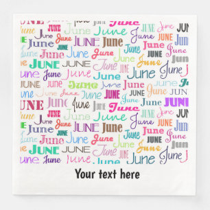 Birthday month June Napkin
