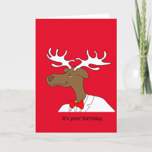 Birthday Moose Card