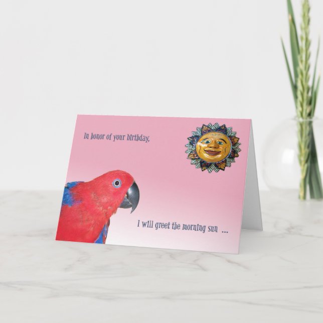Birthday Morning Greeting Card (Front)