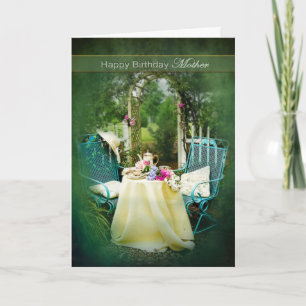 BIRTHDAY - MOTHER - ENGLISH COTTAGE GARDEN CARD