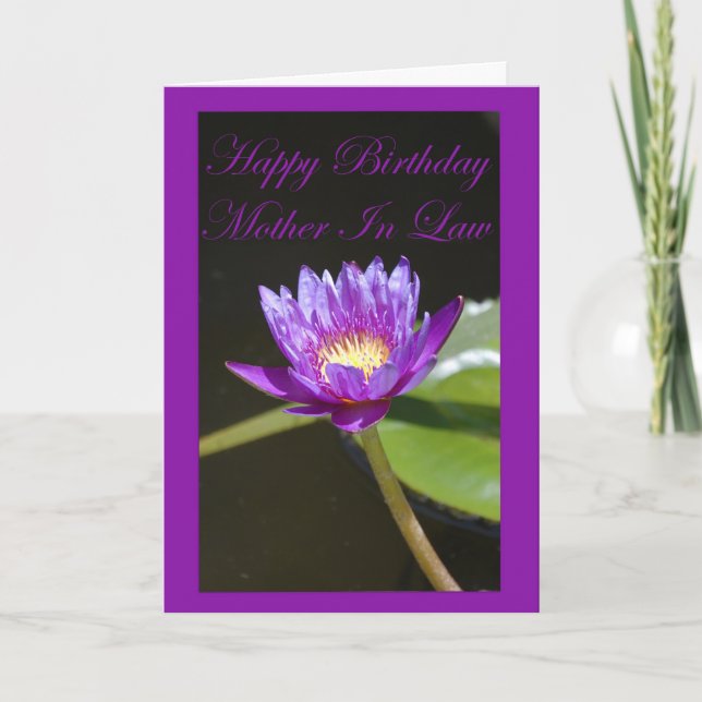 Birthday Mother In Law Card (Front)