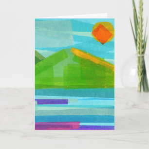 Birthday Mountain with message Card