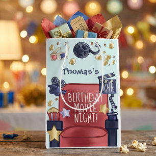 Birthday movie night medium gift bag
