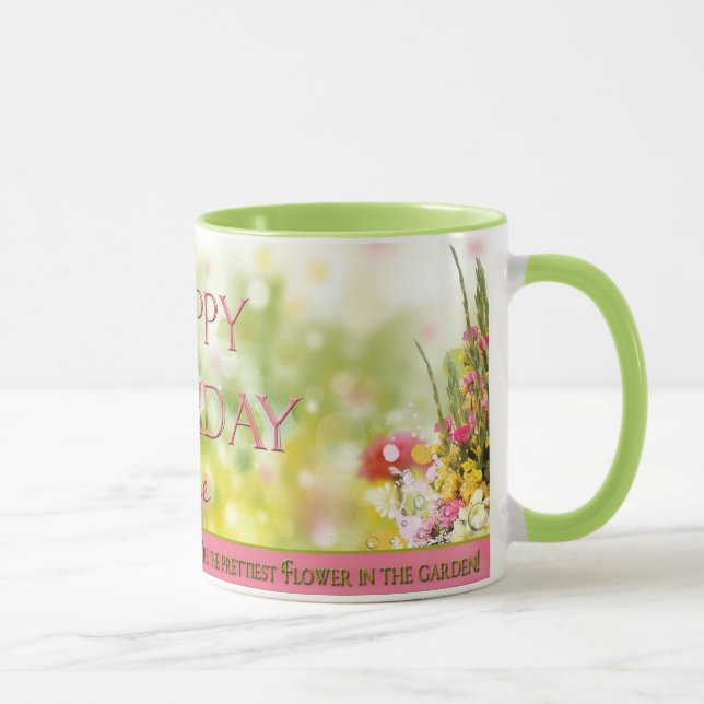 Birthday Mug - PERSONALIZE - GARDEN (Right)