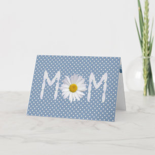 birthday Mum daisy on polka dots Card
