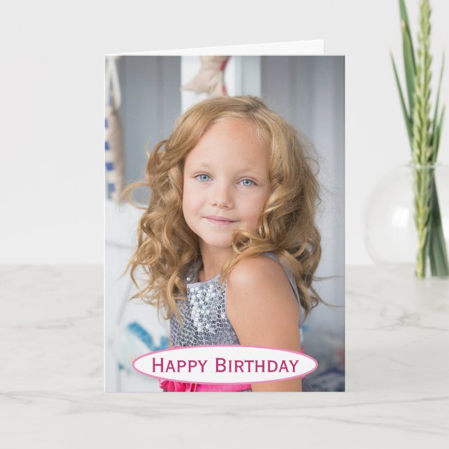 Birthday Mum World's Best Ever Kids Photo Card (Front)