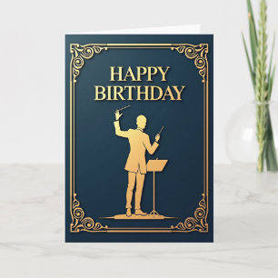 Birthday Musician Gold Card