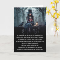 Birthday Mystical with Raven Gothic Wicca Pagan 