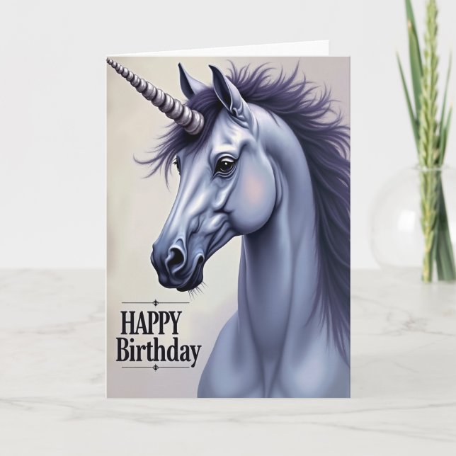 Birthday Mythical Horse Card (Front)