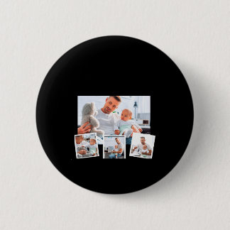 Birthday Name Age Photo Collage 6 Cm Round Badge