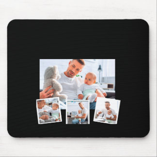 Birthday Name Age Photo Collage Mouse Mat