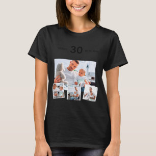 Birthday Name Age Photo Collage T-Shirt