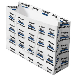 Birthday Narwhal Large Gift Bag
