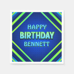 Birthday Neon Napkin