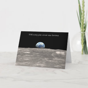 Birthday:New horizons with beautiful discoveries. Card
