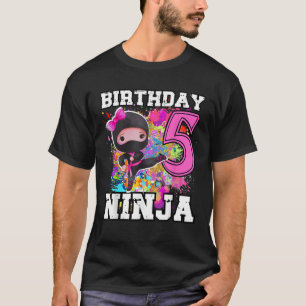Birthday Ninja 5 year old Funny Ninja Party Birthd T-Shirt